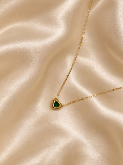 Emerald Heart Glow Pendant