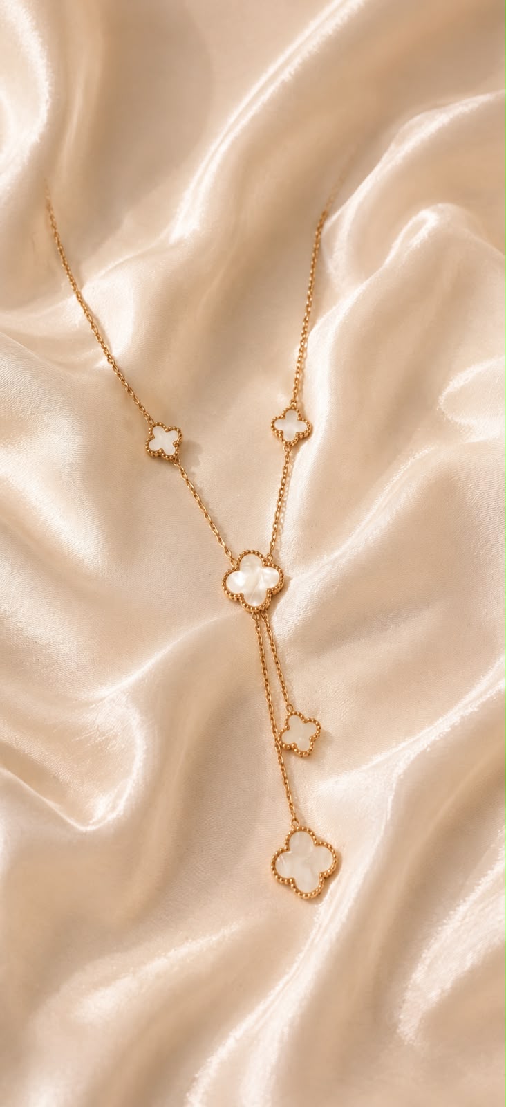 Noir Bloom Reversible Lariat Necklace