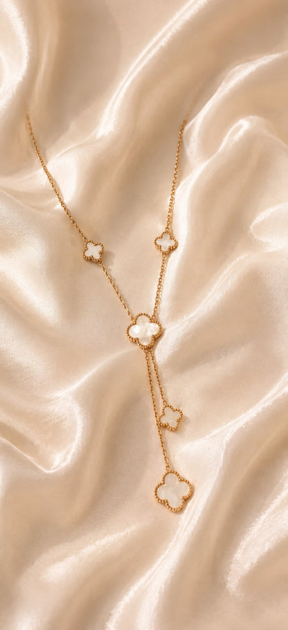 Noir Bloom Reversible Lariat Necklace