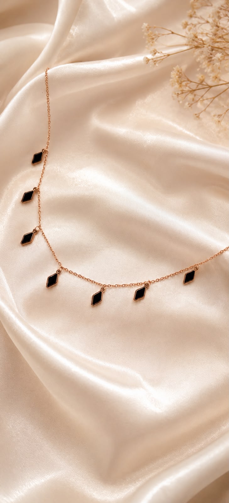 Onyx Cascade Necklace