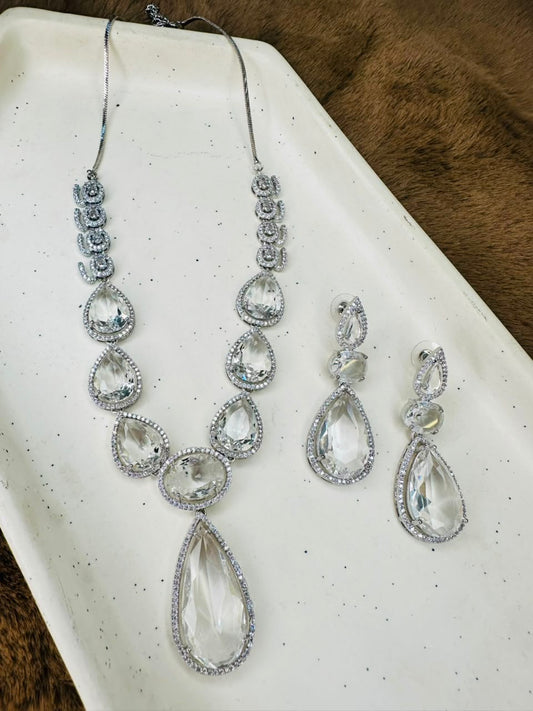 Crystal Cascade Teardrop Set