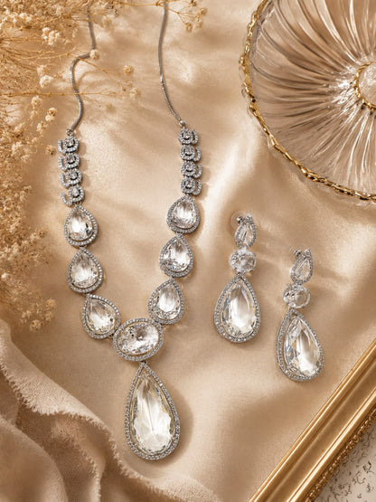Crystal Cascade Teardrop Set