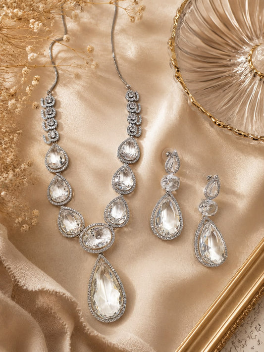 Crystal Cascade Teardrop Set
