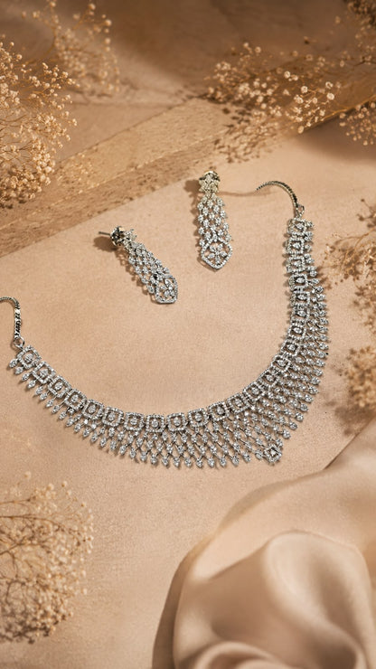 Royal Cascade Choker Necklace Set