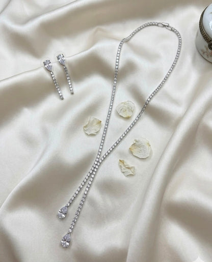 Celestia Tennis Crystal Necklace Set