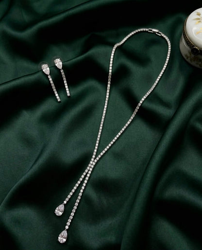 Celestia Tennis Crystal Necklace Set