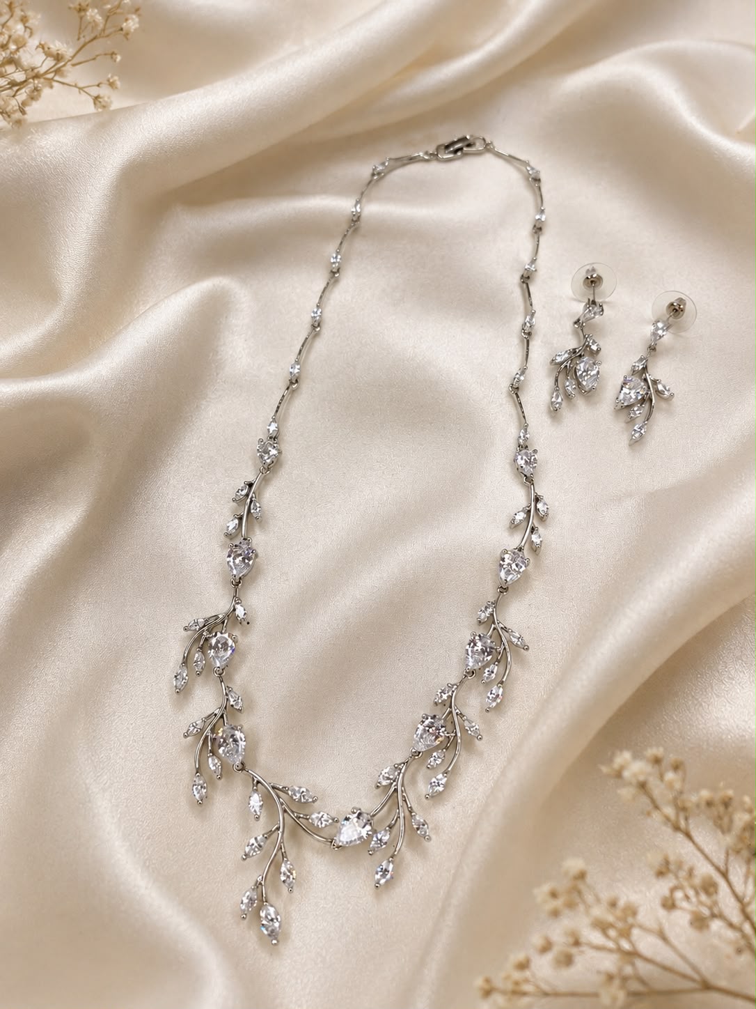 Auralis Vine Crystal Necklace Set
