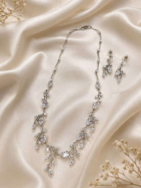 Auralis Vine Crystal Necklace Set