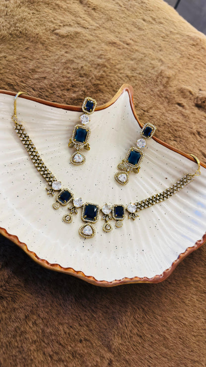 Sapphire Midnight Necklace Set