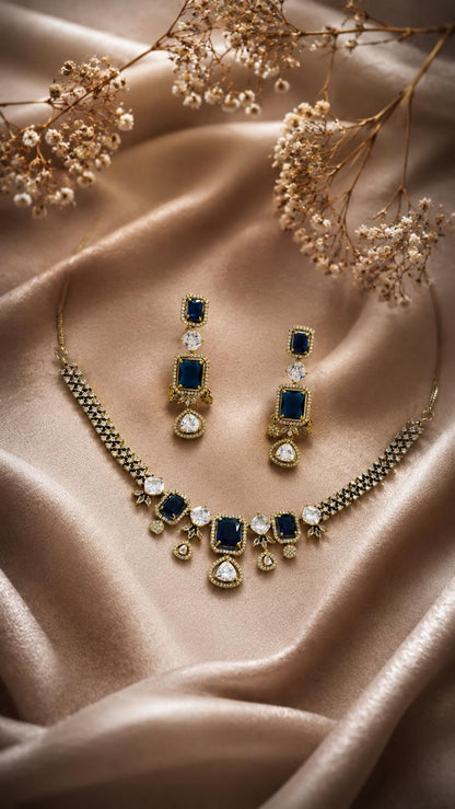 Sapphire Midnight Necklace Set