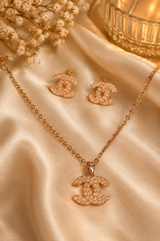 Rosegold Interlock Luxe Set