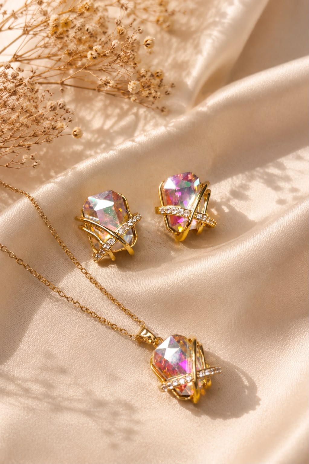 Aurora Prism Radiance Necklace Set