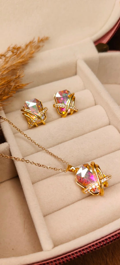 Aurora Prism Radiance Necklace Set