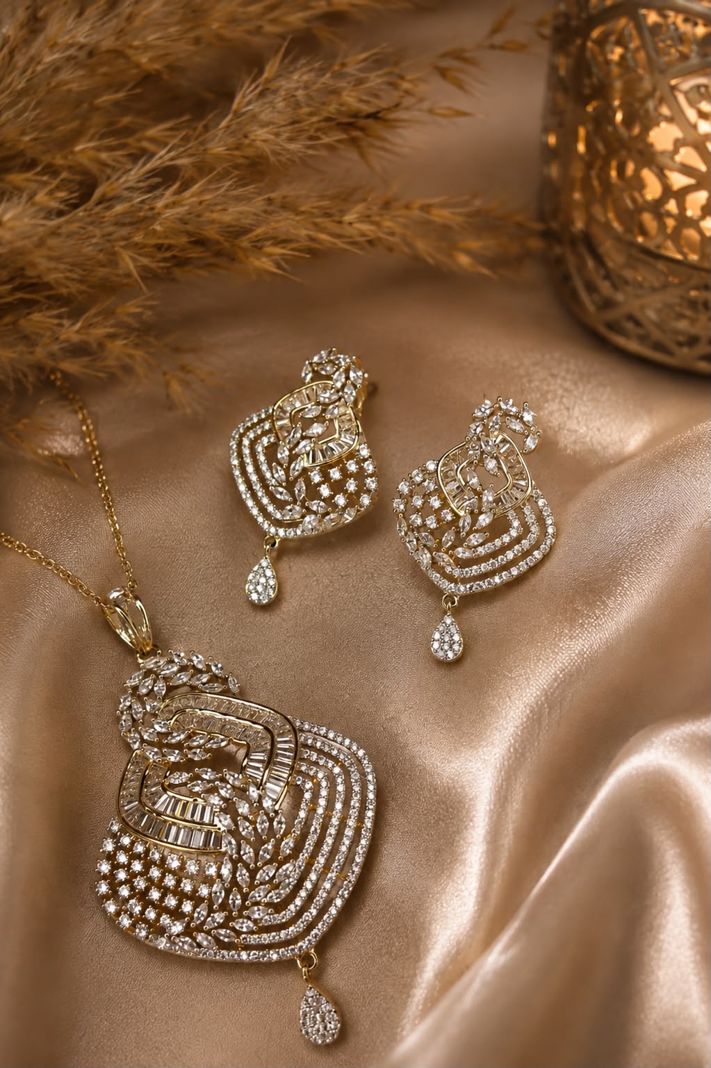 Italian Luxe Cascade Pendant Set