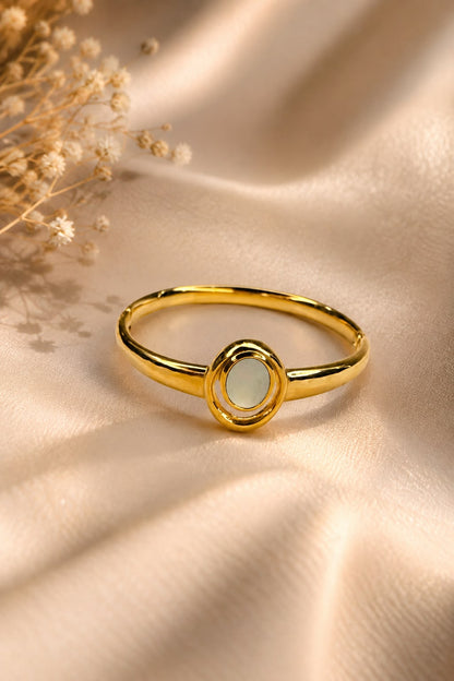 Celeste Halo Bangle Bracelet