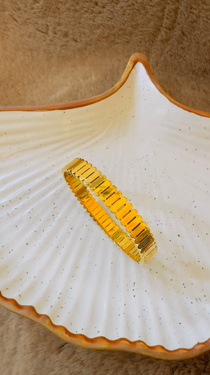 Golden Luxe Link Bangle Bracelet