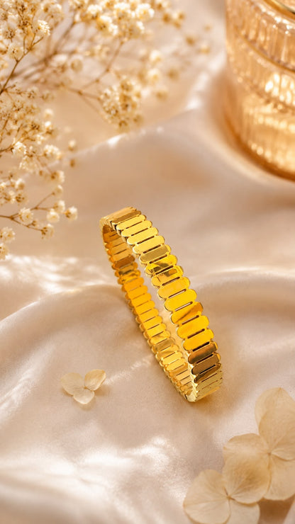 Golden Luxe Link Bangle Bracelet