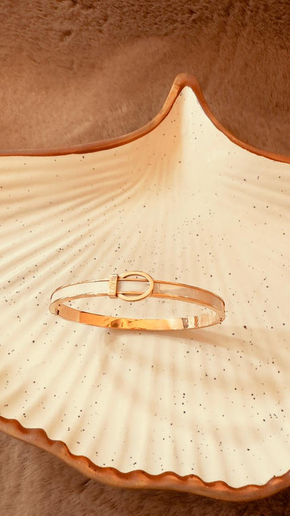 Serene Pearl Bangle Bracelet