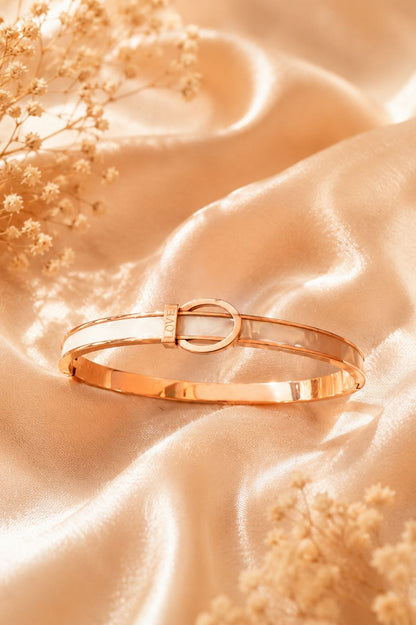 Serene Pearl Bangle Bracelet