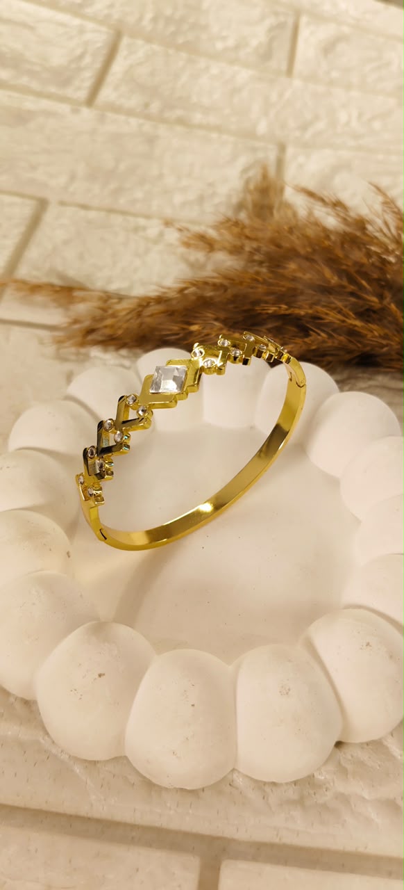 Zara Crystal Luxe Bangle Bracelet