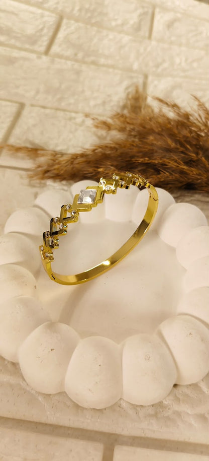 Zara Crystal Luxe Bangle Bracelet