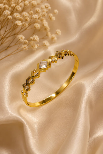 Zara Crystal Luxe Bangle Bracelet