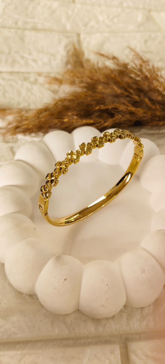 Aurelia Floral Bangle Bracelet