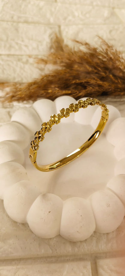 Aurelia Floral Bangle Bracelet