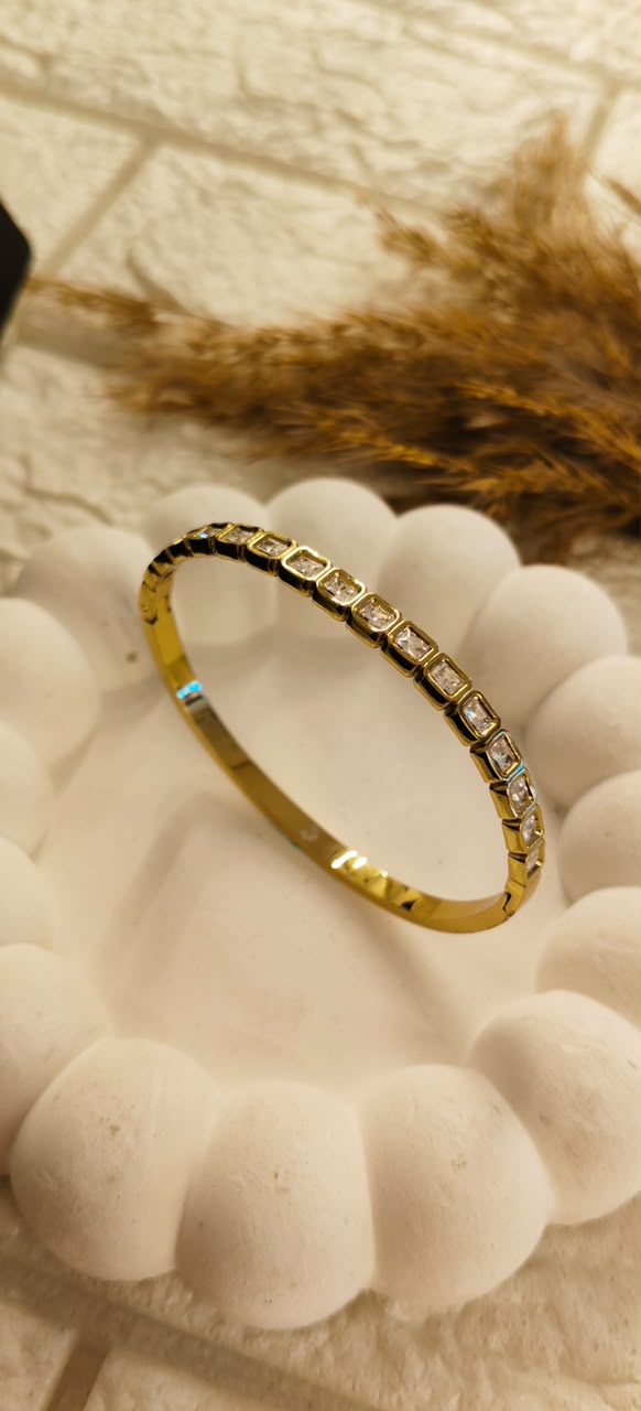 Regal Radiance Tennis Bangle Bracelet