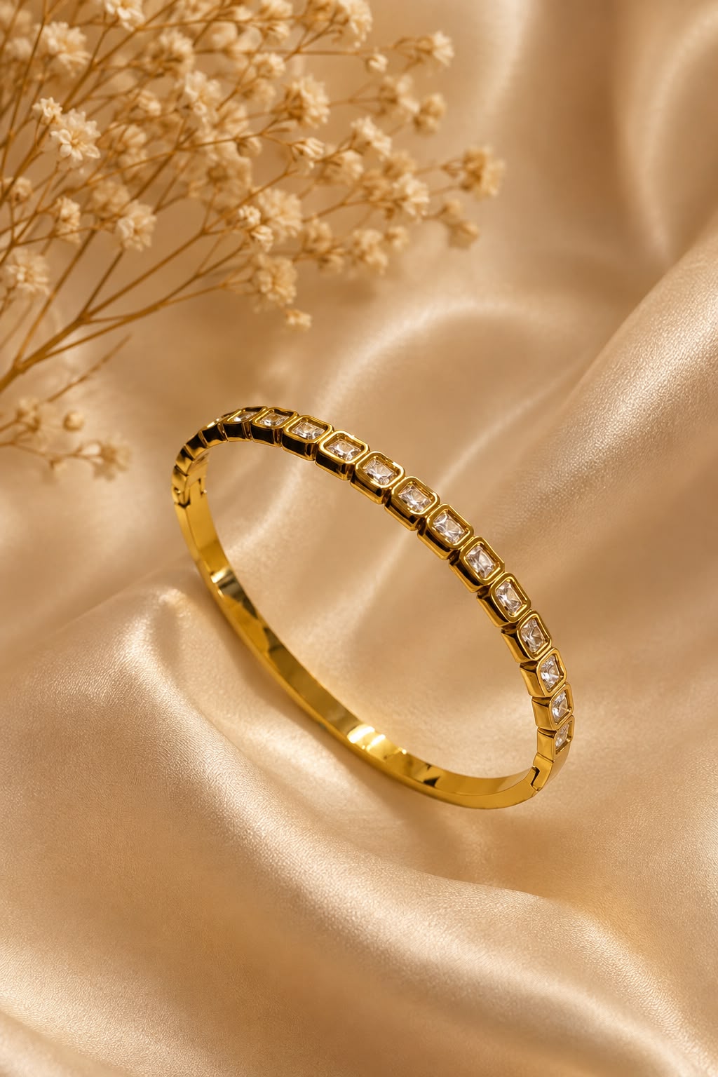 Regal Radiance Tennis Bangle Bracelet