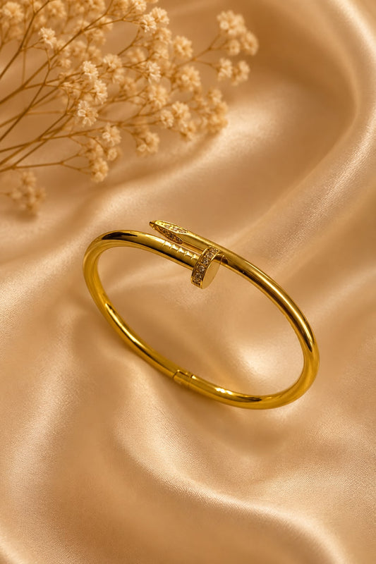 Serpent Luxe Nail Cuff Bangle Bracelet