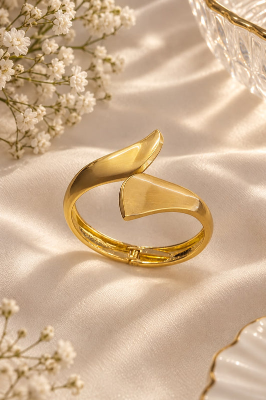 Sculptural Open Cuff Bracelet