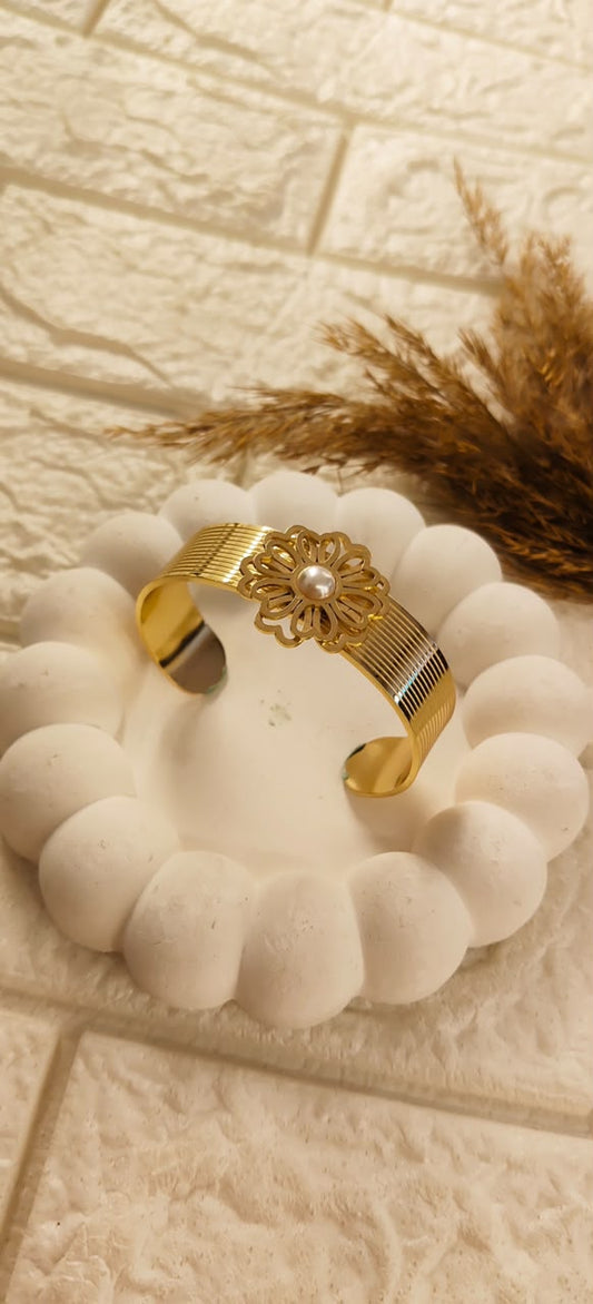 Golden Bloom Cuff