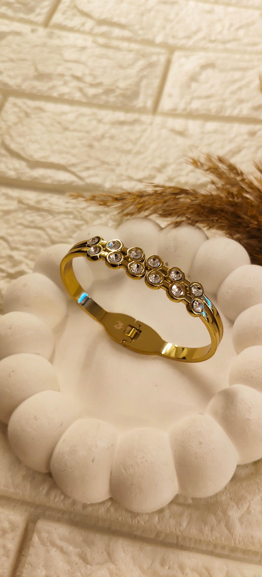 Crystal-Accent Tennis Bracelet