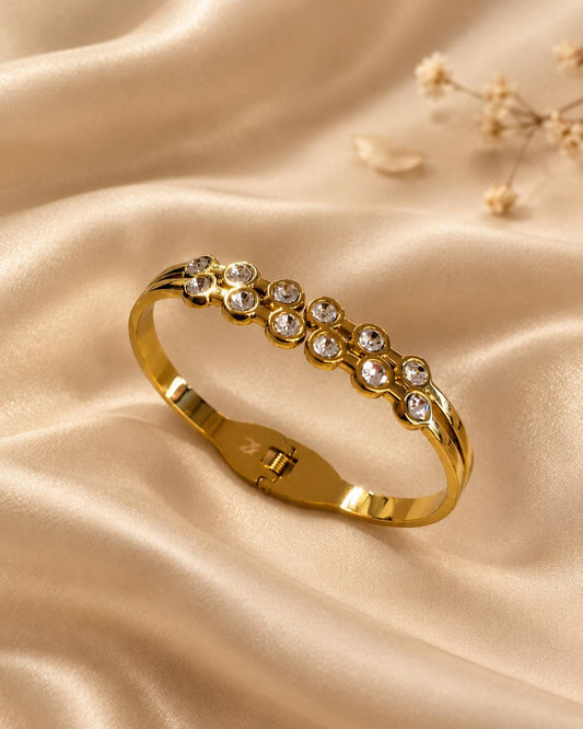 Crystal-Accent Tennis Bracelet