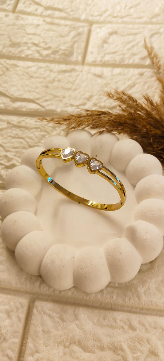 Crystal Trio Luxe Bangle Bracelet