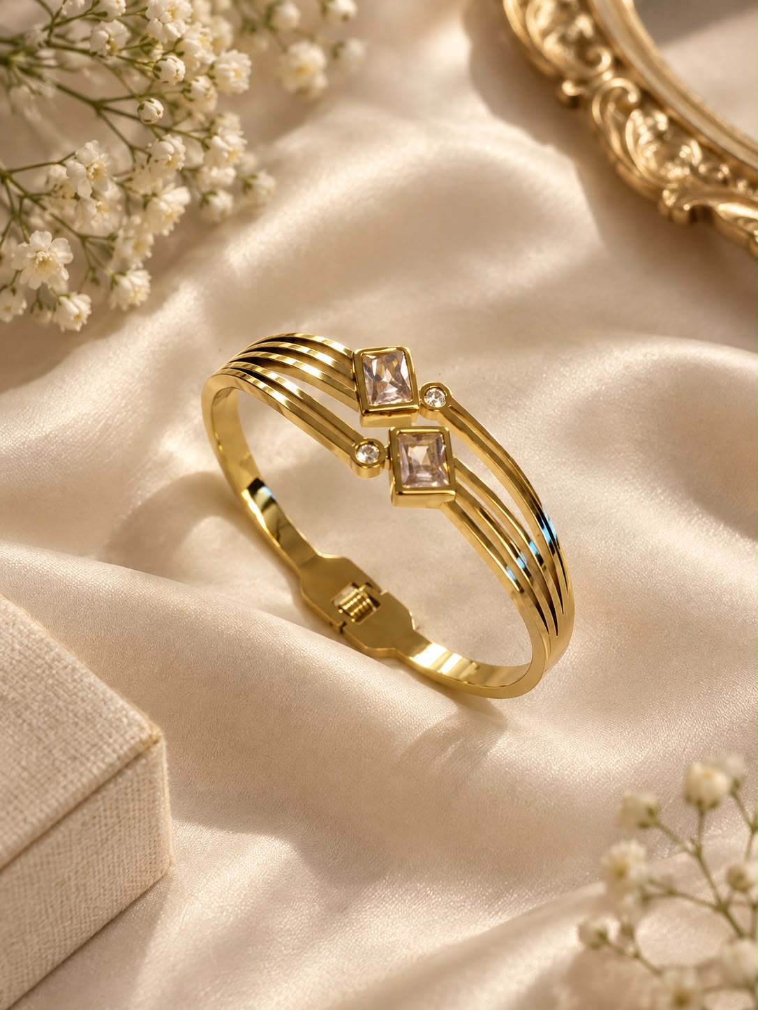 Aarohi Luxe Crystal Bangle Bracelet