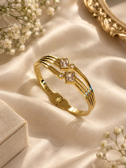 Aarohi Luxe Crystal Bangle Bracelet