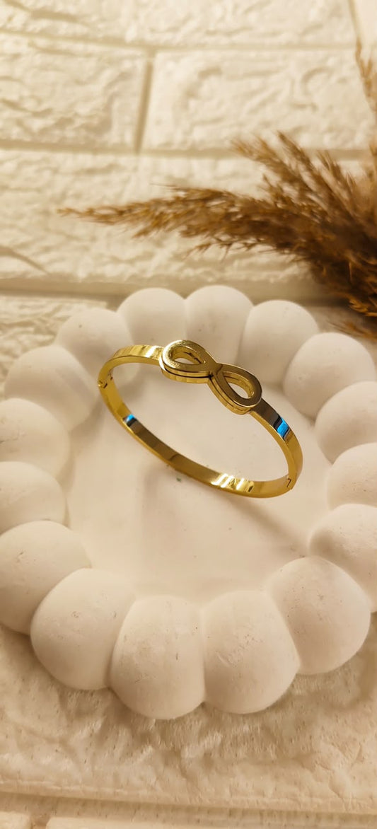 Elara Infinity Luxe Bangle Bracelet