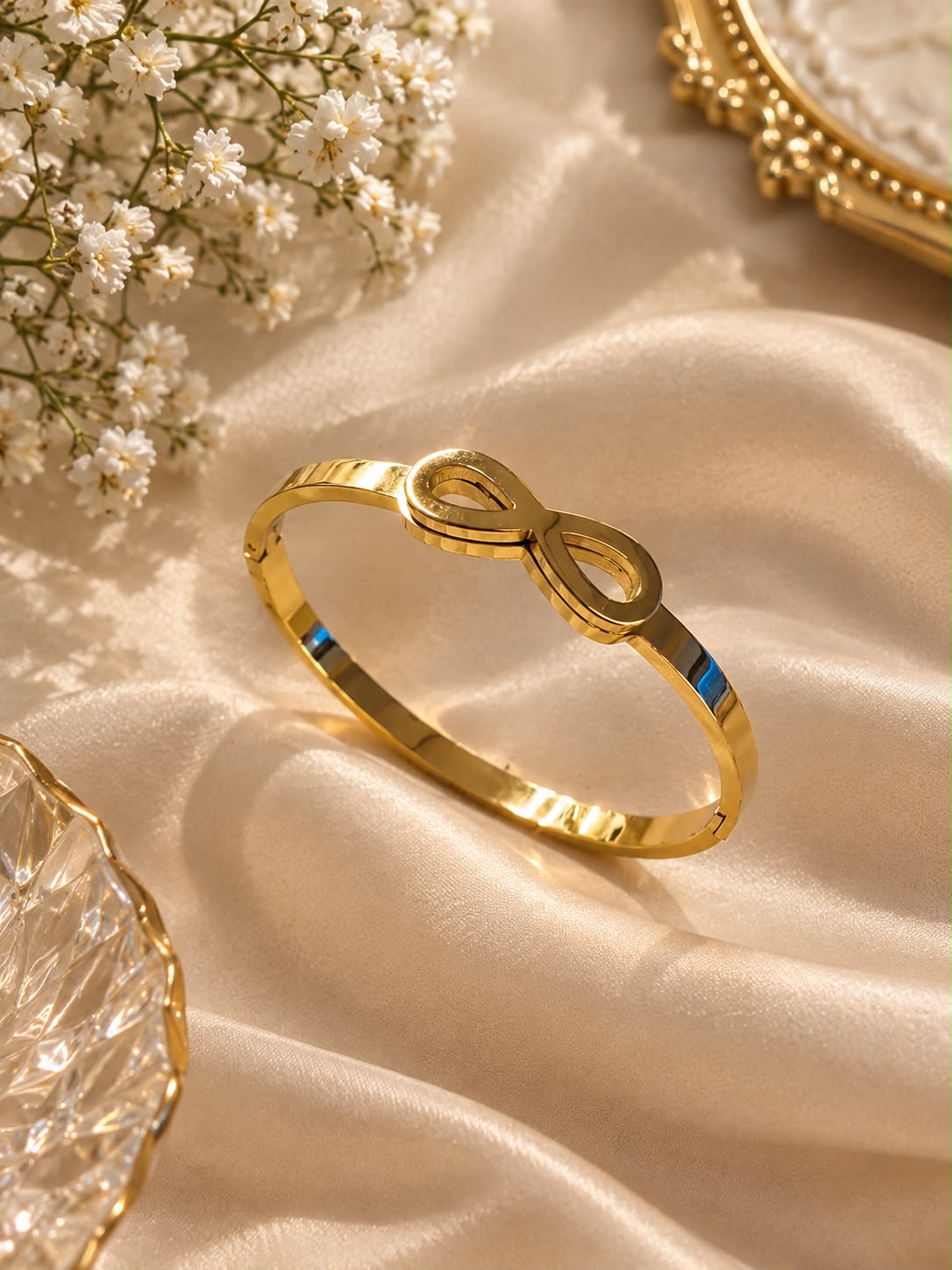 Elara Infinity Luxe Bangle Bracelet
