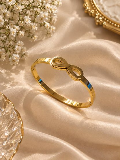 Elara Infinity Luxe Bangle Bracelet