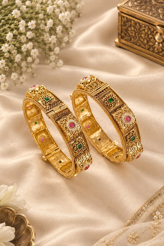Aarohi Heritage Filigree Bangles
