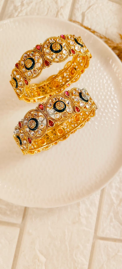 Meher Royal Kundan Bangles