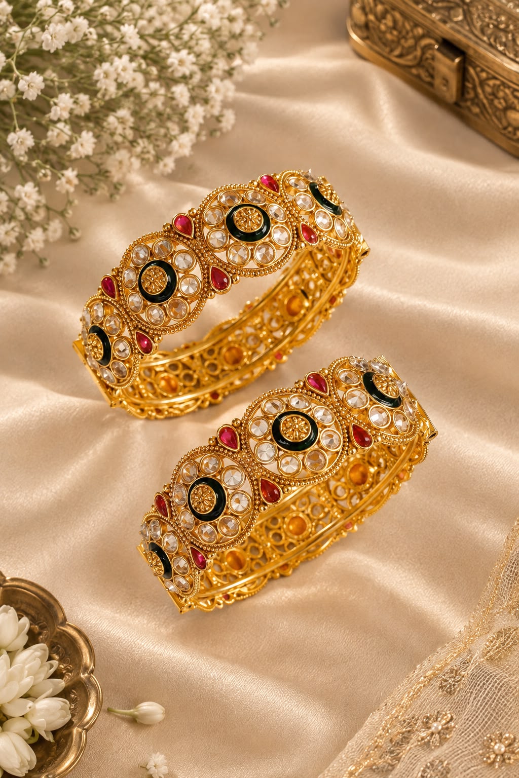 Meher Royal Kundan Bangles