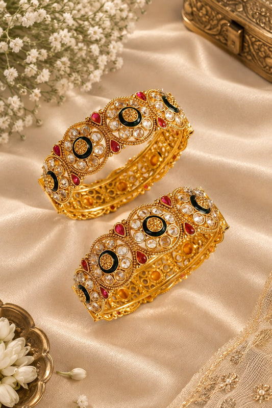 Meher Royal Kundan Bangles