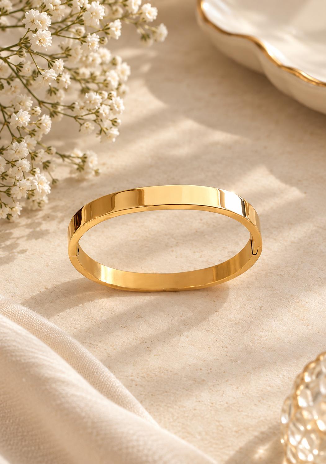 Alora Gold Bangle Bracelet
