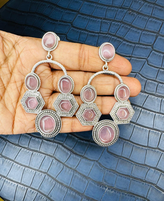Vintage Oxidised Charm Earrings
