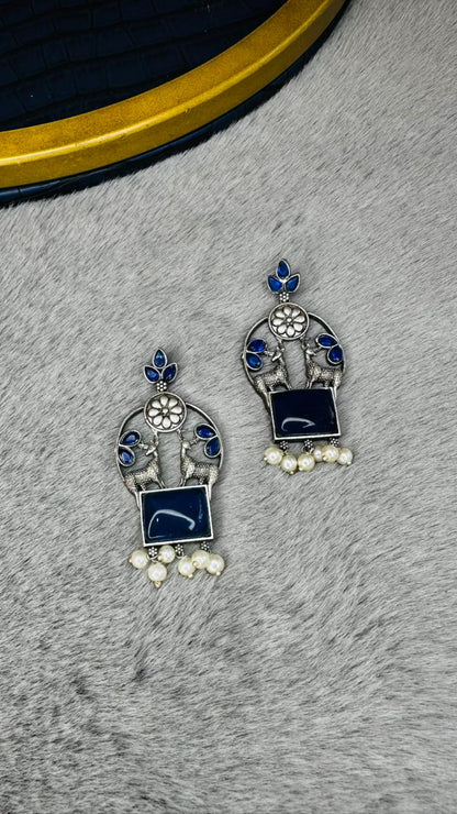 Mughal Deer Jhumka Earrings
