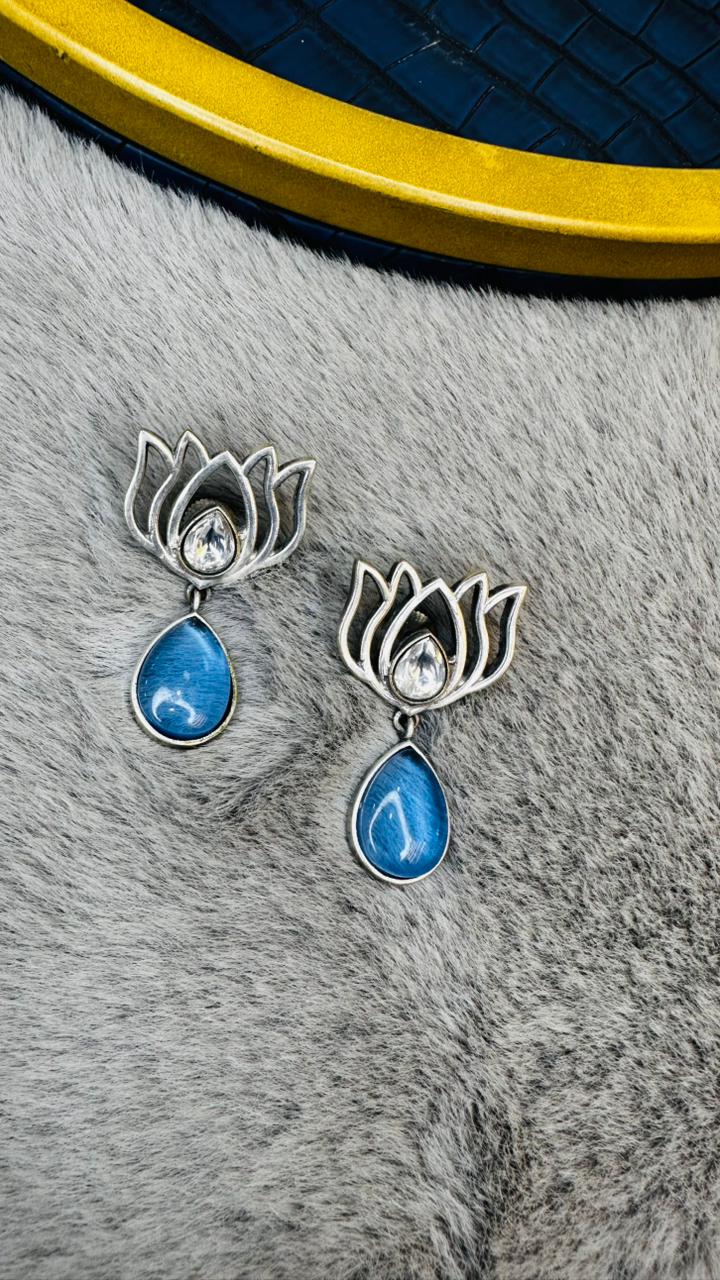 Lotus Dew Drops Earings