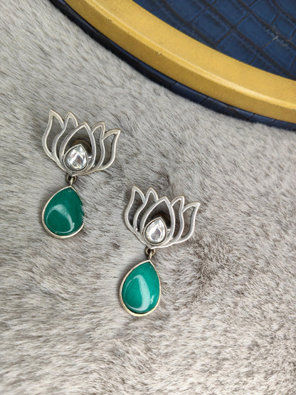 Lotus Dew Drops Earings